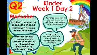 Kinder Matatag Week 1 Day 2 Quarter 2 [upl. by Nad156]