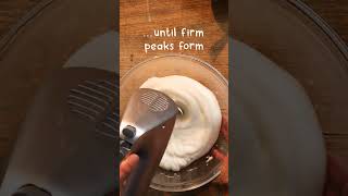 How to Whisk Egg Whites to Firm Peaks  Cooking Buddies shorts [upl. by Vetter]