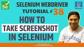 Selenium WebDriver Tutorial 38  How to Take Screenshot in Selenium [upl. by Suhcnip678]