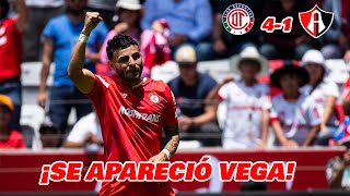 DE LA MANO DE VEGA TOLUCA GOLEA A ATLAS EN LIGA MX CLAUSURA 2024 JORNADA 14  EN ZONA FUT [upl. by Anne-Corinne]