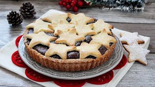 Crostata con crema al cioccolato  Ricetta per natale [upl. by Adlitam]