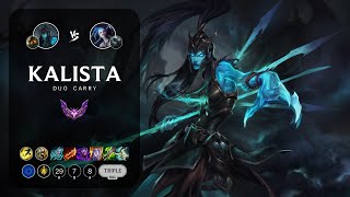 Kalista ADC vs Jinx  EUW Master Patch 141 [upl. by Elyrpa40]