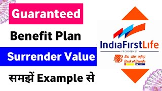 Indiafirst life guaranteed benefit plan  Indiafirst life guaranteed benefit plan surrender value [upl. by Zabrina]