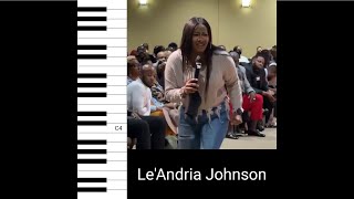 LeAndria Johnson  When We All Get To Heaven Live Vocal Showcase [upl. by Dlareg316]