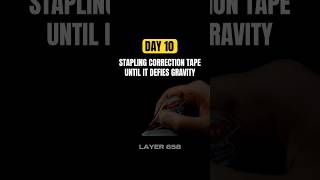 Day 10 of stapling correction tape correctiontape tippex challenge rockcleaning asmr asmrsound [upl. by Will]