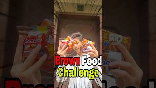 Brown colour food 🟫 challenge for 24hours 😱 minivlog trending challenge [upl. by Jean156]