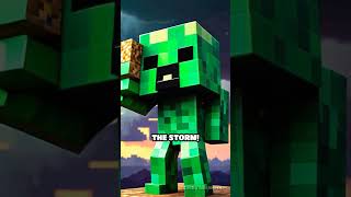 minecraft minecraftshorts ☔️ Minecraft Mobs Reaction to Bad Weather ☔️ [upl. by Eiramanin118]