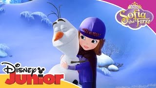 Sofia the First The Secret Library  A Snowmans Advise  Official Disney Junior Africa [upl. by Notsreik]