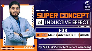 SuperConcept of Inductive Effect  Explained by IITian  Jee Mains Advanced  BITSAT  NEET AIIMS [upl. by Oicnaneb]