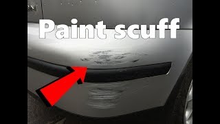 How to remove Paint Scuffs on your Car  Diy [upl. by Akilam959]