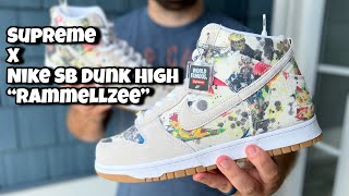 Supreme X Nike SB Dunk High “Rammellzee” Sneaker of the Year 2023 Review [upl. by Lokin]