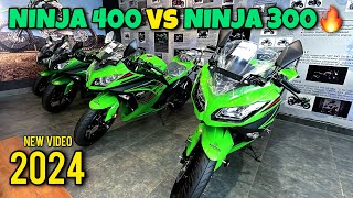 New 2024 Kawasaki Ninja 400 vs Ninja 300🔥Know Which is better😍Complete information [upl. by Enelehcim]