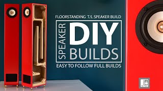 Transmission Line Speakers DIY Floorstanding Build with 4quot AIYIMA Full Range Drivers [upl. by Nongim125]