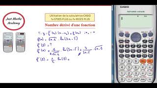 Nombre dérivé dune fonction Calculatrice CASIO toutes les sections [upl. by Ellehcyt906]