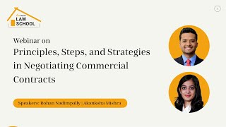 Webinar on Principles Steps amp Strategies in Negotiating Commercial Contracts  LLS [upl. by Ylime]