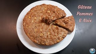 Recette GÂTEAU aux POMMES amp NOIX 🍎🍏😋 [upl. by Bobinette]