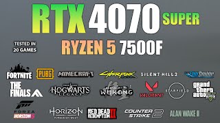 RTX 4070 Super  Ryzen 5 7500F  Test in 20 Games in late 2024 [upl. by Hallerson]