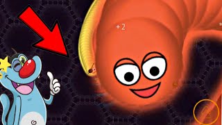 Noob Vs PRO vs HACKER  OGGY and Jack Voice  Snake game Wormateio [upl. by Winser]