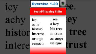 EXERCISE 120 Sound Meaning Shifts Meaning of Pretty english americanaccenttraining practice [upl. by Clements]