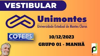 UNIMONTES 2023 GRUPO 01  MANHÃ [upl. by Garretson]