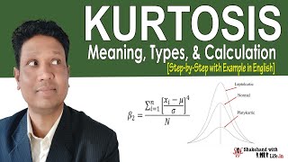 Kurtosis in English  Explained with Example  Descriptive Statistics  Statistics  Data Analysis [upl. by Nuahsyd]