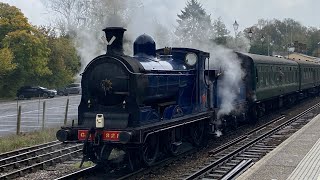 Caledonian Railway 828 steaming at Eridge on Spa Valley Railway Saturday 26 October 2024 [upl. by Ramsey369]