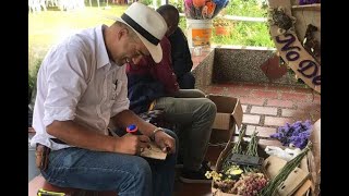 Silleteros de Santa Elena ultiman detalles para engalanar con sus flores las calles de Medellín [upl. by Onig]