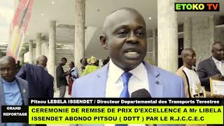 LIBELA ISSENDET PITSOU A REÇU UN PRIX D EXCELLENCE PAR LE RÉSEAU DES JOURNALISTE CONGOLAIS [upl. by Puiia]