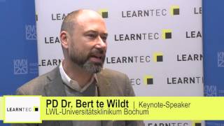 PD Dr Bert te Wildt im Gespräch auf der LEARNTEC 2016 [upl. by Aleyam396]