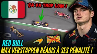 SCANDALE CHEZ RED BULL  MAX VERSTAPPEN RÉAGIT À SA PÉNALITÉ DE 20 SECONDES [upl. by Okimuk285]