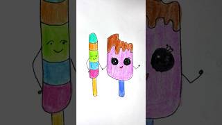 easy kids drawing trending funny comedy youtubeshorts reels new ytshorts cute icecreamlove [upl. by Nirahs]