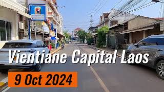 Vientiane Capital Laos Today 9 Oct 2024  virtualwalk  annasortravels akaakad [upl. by Xylia]