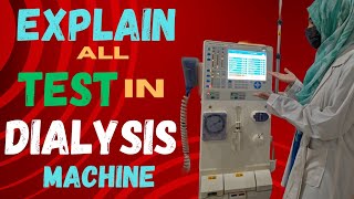 Explain All Test in dialysis machine DialysisPrime Setup [upl. by Eb]