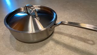 Made In Stainless Clad Saucier 3qt Initial Thoughts Too lightweight [upl. by Averir613]