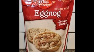 Making Betty Crocker Eggnog Cookies [upl. by Htebazile]