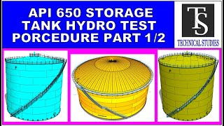 API 650 STORAGE TANK HYDROSTATIC TEST PROCEDURE AND PRACTICE PAR 12 [upl. by Ernesto]