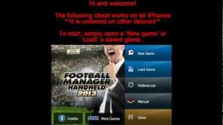 Football Manager Handheld 2013 IPhone Unlimited Money Cheat [upl. by Nawad]