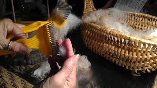 Combing Wool  Processing Fiber [upl. by Idell]