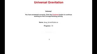 universal gravitation concept builder tutorial [upl. by Merci]