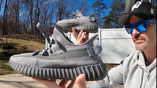 YEEZY 350 V2  Steel Grey  Are They Corny [upl. by Alekal]