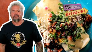 Guy Fieri Eats a SurfandTurf Burrito in Mobile AL  Diners DriveIns and Dives  Food Network [upl. by Tengler614]