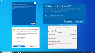 Disable Microsoft Defender SmartScreen in Windows 10  How To Turn Off smartscreen Filter ✅ [upl. by Sherill799]