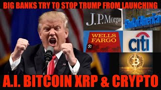 THIS IS SCARY BIG BANKS TRY TO STOP TRUMP FROM LAUNCHING AI BITCOIN XRP amp CRYPTO [upl. by Andras]