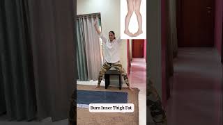 Burn Inner Thigh Fat  3 sets x 1 min  innerthighfat [upl. by Iain465]