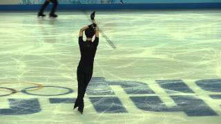 Юзуру Ханю Yuzuru Hanyu тренировка ПП 14022014 [upl. by Jaella]