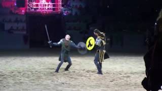 Medieval Times  Dallas TX  Yellow Section  Kingdom of Navarra  Mar 2019 [upl. by Ahsead]