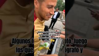 Thiago Alcántara dándole el plátano al aficionado 😂😂 fcbarcelona thiago futbol [upl. by Lambertson]