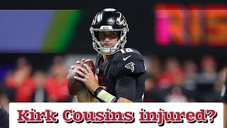 Atlanta Falcons get TROUBLING injury news on Kirk Cousins [upl. by Gerianna]