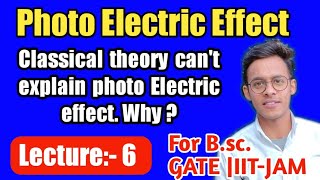 Quantum mechanicslecture6 Why classical theory fail to explain photo electric effects for Bsc [upl. by Caia]