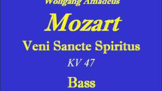 Veni Sancte Spiritus Mozart  Basswmv [upl. by Erickson]